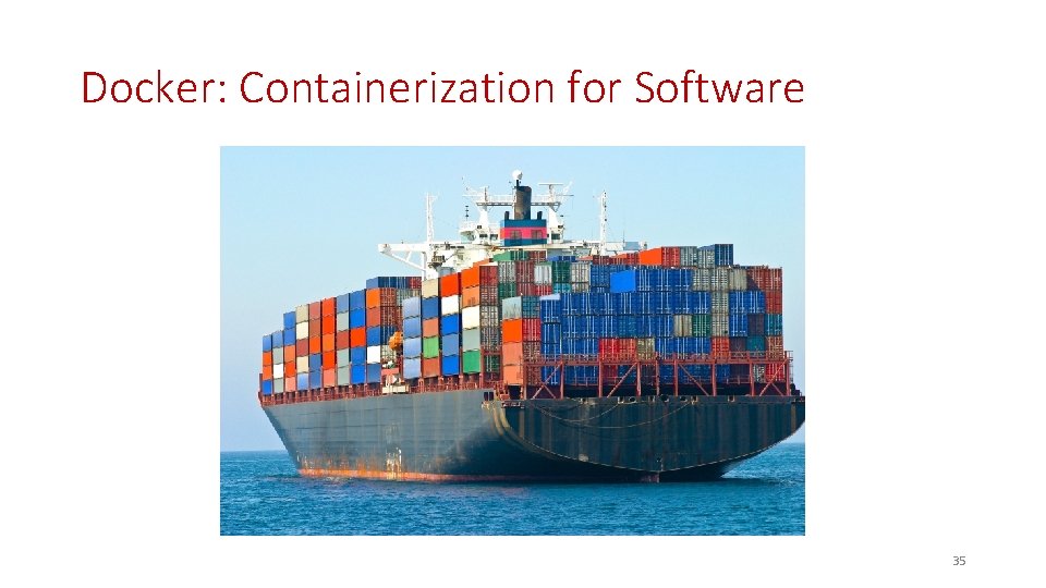 Docker: Containerization for Software 35 