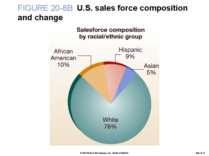 FIGURE 20 -8 B U. S. sales force composition and change © 2006 Mc.