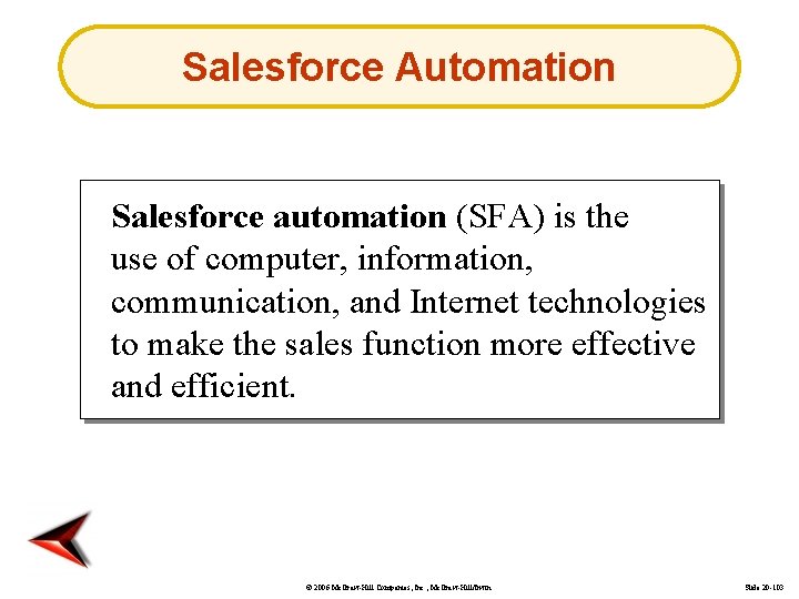 Salesforce Automation Salesforce automation (SFA) is the use of computer, information, communication, and Internet