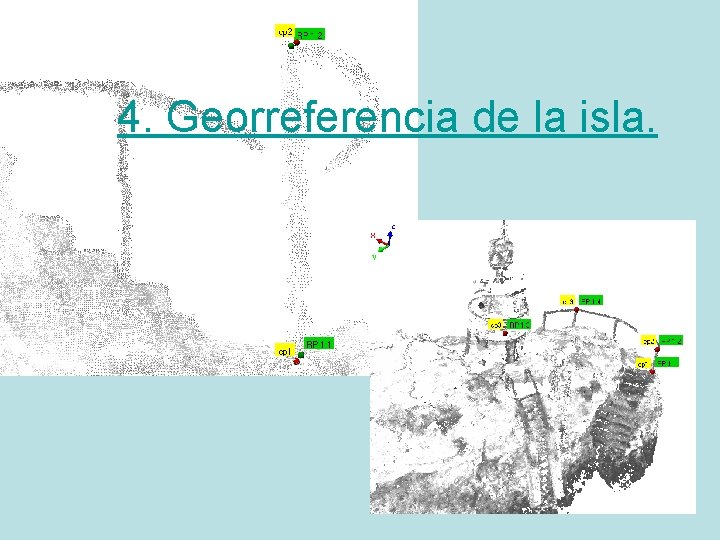4. Georreferencia de la isla. 