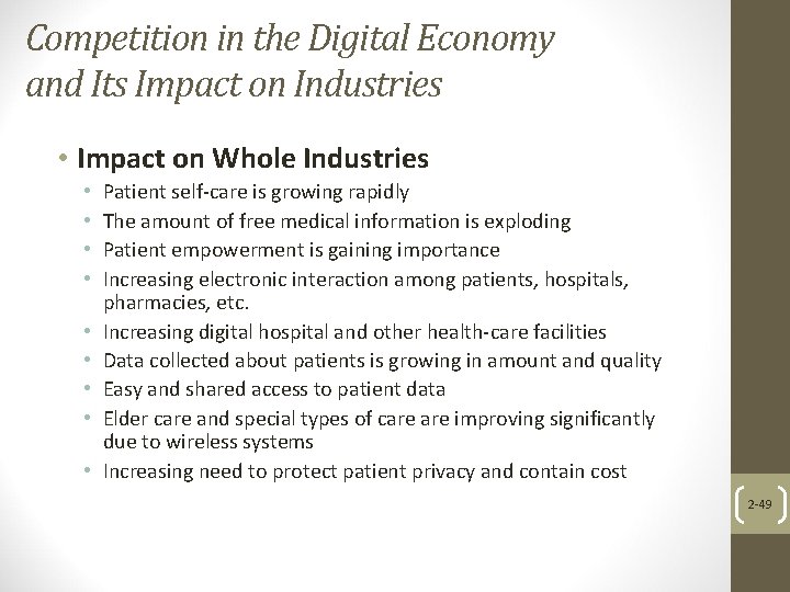 Competition in the Digital Economy and Its Impact on Industries • Impact on Whole