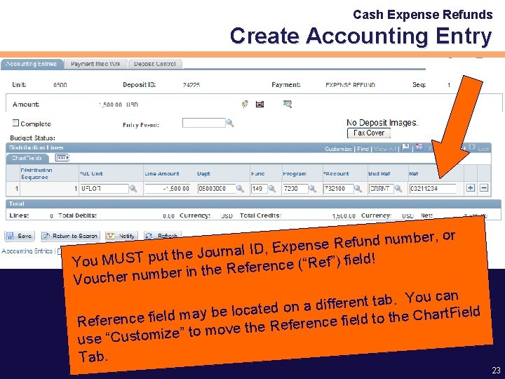 Cash Expense Refunds Create Accounting Entry ber, or m u n d n fu