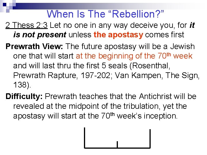 When Is The “Rebellion? ” 2 Thess 2: 3 Let no one in any