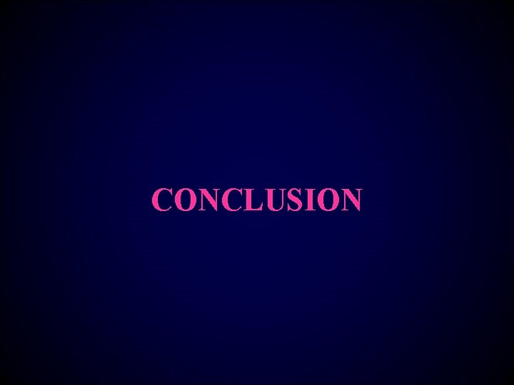 CONCLUSION 