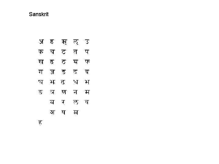 Sanskrit 