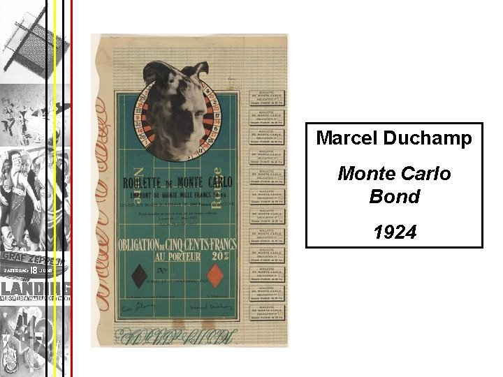 Marcel Duchamp Monte Carlo Bond 1924 