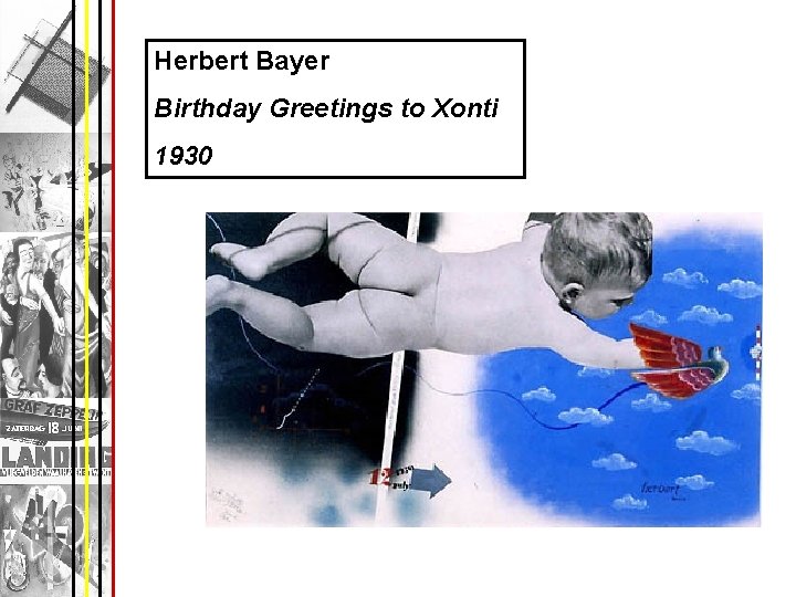 Herbert Bayer Birthday Greetings to Xonti 1930 