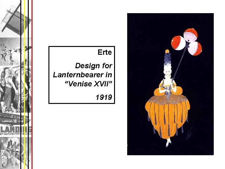 Erte Design for Lanternbearer in “Venise XVII” 1919 