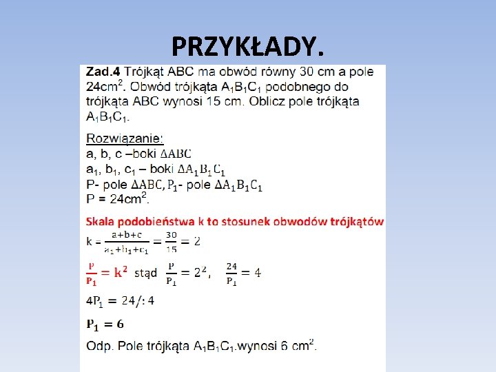 PRZYKŁADY. 