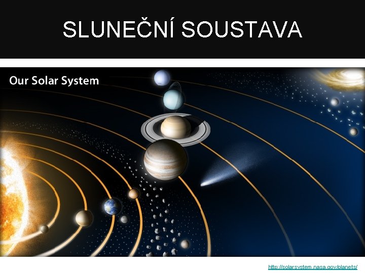 SLUNEČNÍ SOUSTAVA http: //solarsystem. nasa. gov/planets/ 