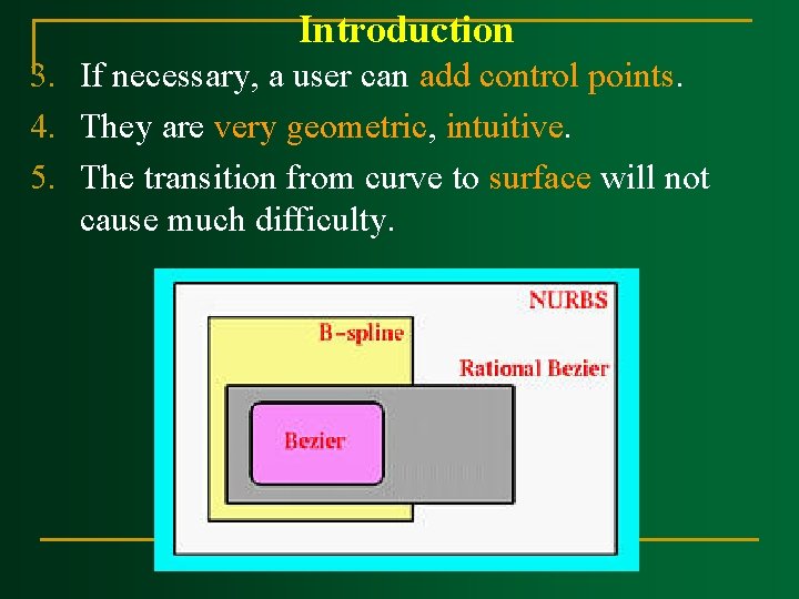 Introduction 3. If necessary, a user can add control points. 4. They are very