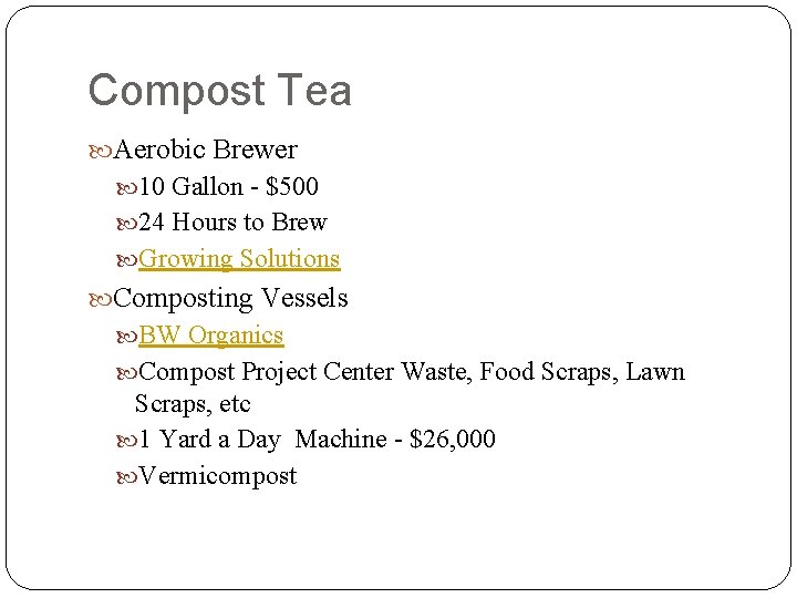 Compost Tea Aerobic Brewer 10 Gallon - $500 24 Hours to Brew Growing Solutions