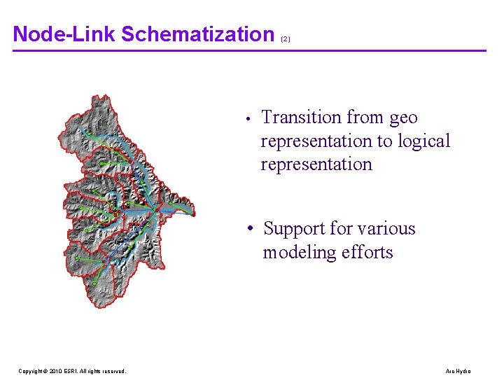 Node-Link Schematization • (2) Transition from geo representation to logical representation • Support for Node-Link Schematization • (2) Transition from geo representation to logical representation • Support for