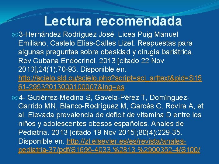 Lectura recomendada 3 -Hernández Rodríguez José, Licea Puig Manuel Emiliano, Castelo Elías-Calles Lizet. Respuestas