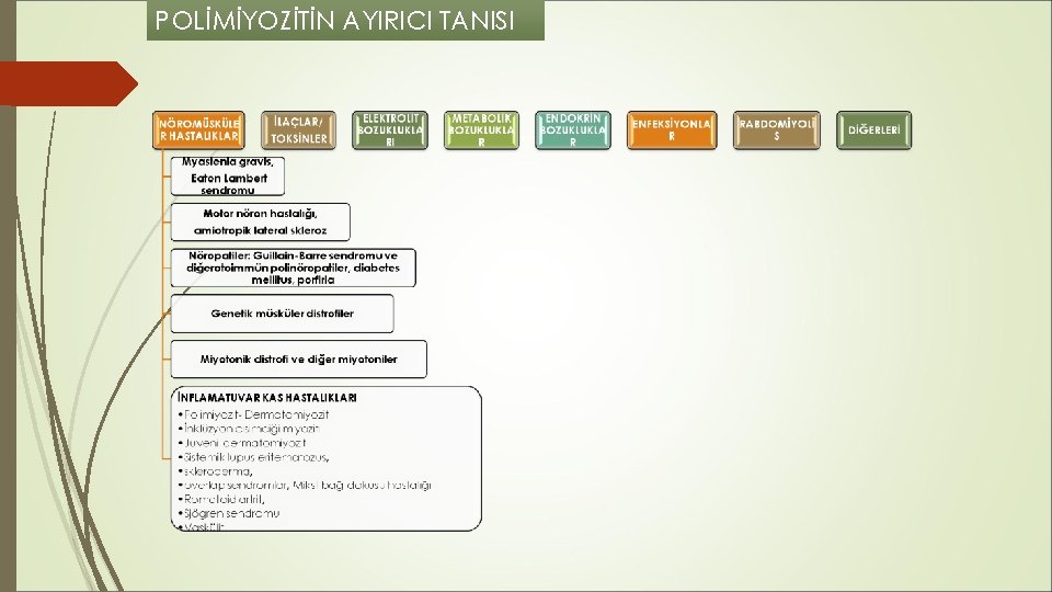 POLİMİYOZİTİN AYIRICI TANISI POLİMİYOZİTİN AYIRICI TANISI
