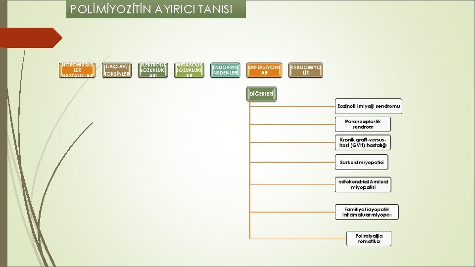 POLİMİYOZİTİN AYIRICI TANISI POLİMİYOZİTİN AYIRICI TANISI