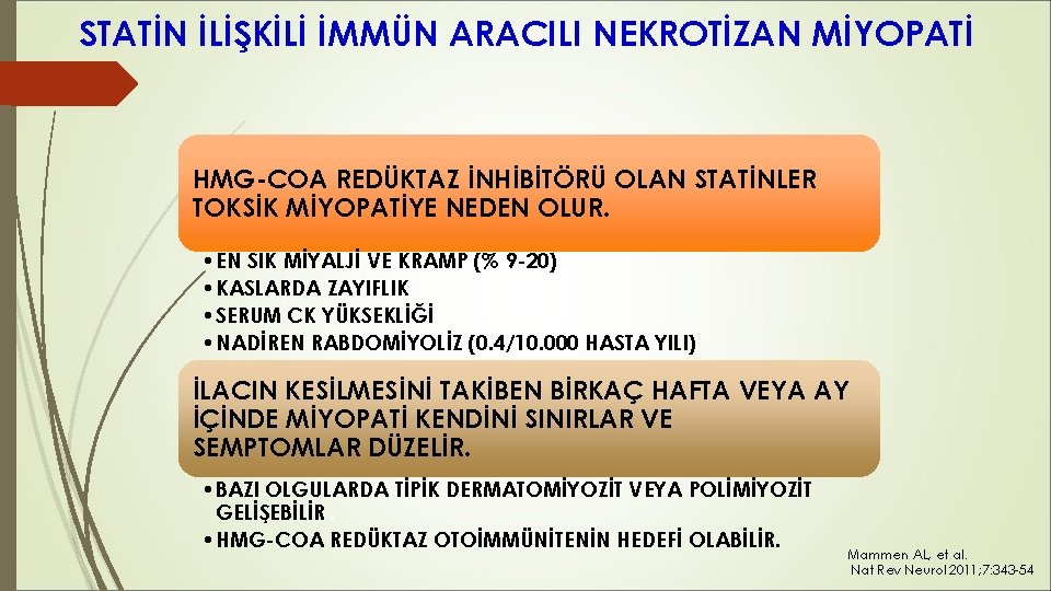 STATİN İLİŞKİLİ İMMÜN ARACILI NEKROTİZAN MİYOPATİ HMG-COA REDÜKTAZ İNHİBİTÖRÜ OLAN STATİNLER TOKSİK MİYOPATİYE NEDEN STATİN İLİŞKİLİ İMMÜN ARACILI NEKROTİZAN MİYOPATİ HMG-COA REDÜKTAZ İNHİBİTÖRÜ OLAN STATİNLER TOKSİK MİYOPATİYE NEDEN