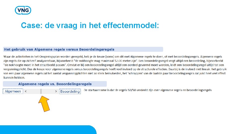 Case: de vraag in het effectenmodel: Case: de vraag in het effectenmodel: