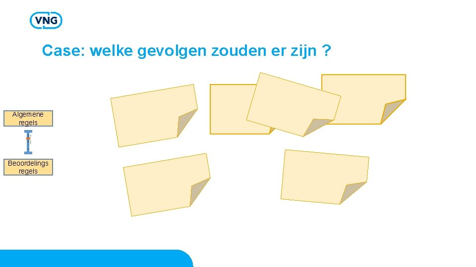 Case: welke gevolgen zouden er zijn ? Algemene regels Beoordelings regels Case: welke gevolgen zouden er zijn ? Algemene regels Beoordelings regels