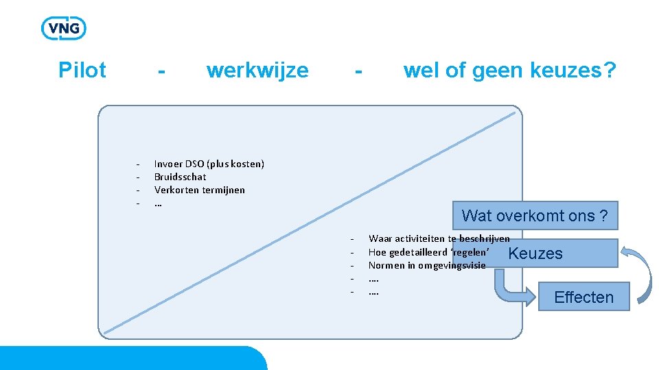Pilot - - werkwijze - Invoer DSO (plus kosten) Bruidsschat Verkorten termijnen … wel Pilot - - werkwijze - Invoer DSO (plus kosten) Bruidsschat Verkorten termijnen … wel