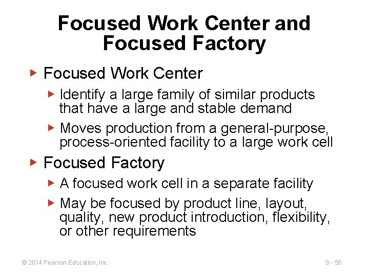 Focused Work Center and Focused Factory ▶ Focused Work Center ▶ Identify a large Focused Work Center and Focused Factory ▶ Focused Work Center ▶ Identify a large