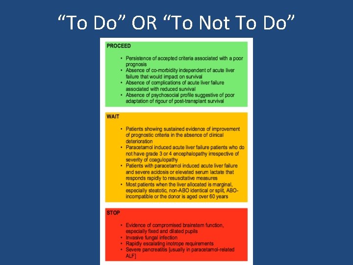 “To Do” OR “To Not To Do” 