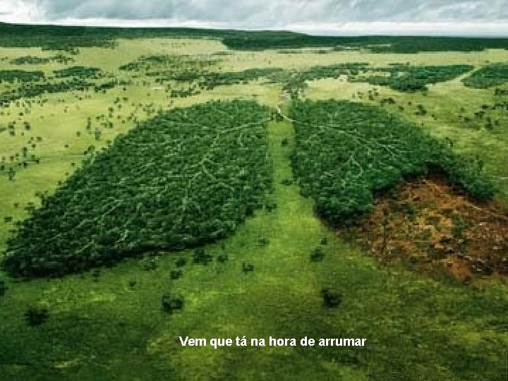 Vem que tá na hora de arrumar 