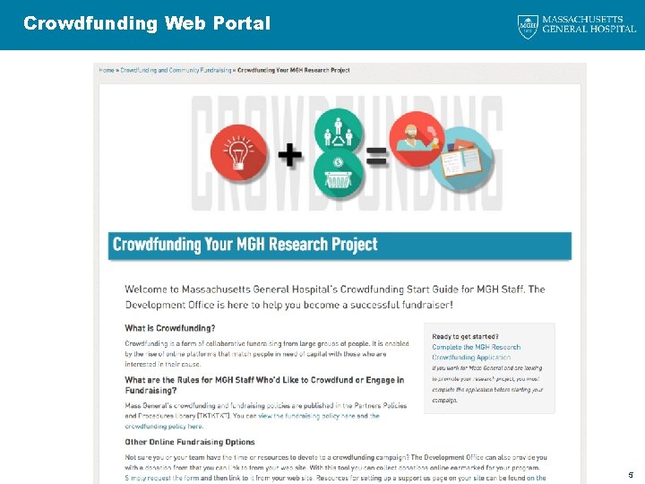 Crowdfunding Web Portal 5 