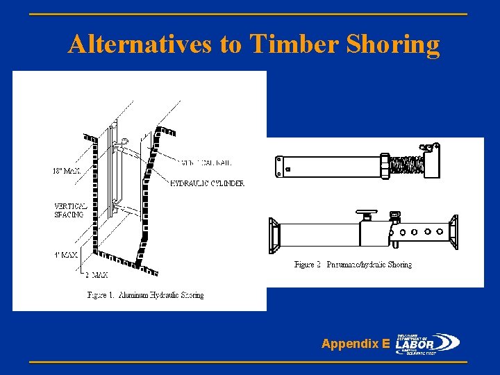 Alternatives to Timber Shoring Appendix E 