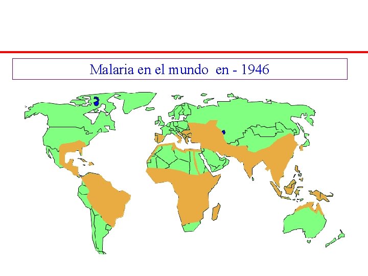 Malaria en el mundo en - 1946 