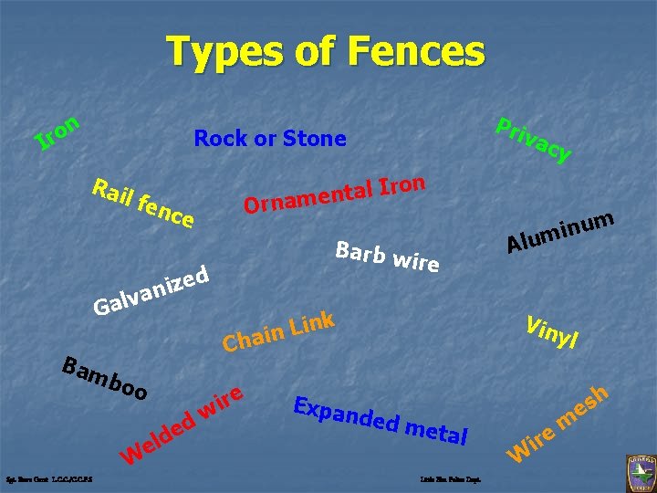 Types of Fences on r I Pri vac Rock or Stone Rai l fe