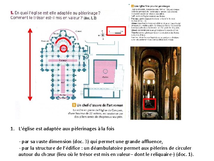 1. L’église est adaptée aux pèlerinages à la fois - par sa vaste dimension