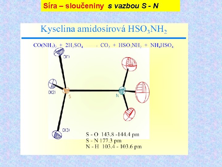 Síra – sloučeniny s vazbou S - N 