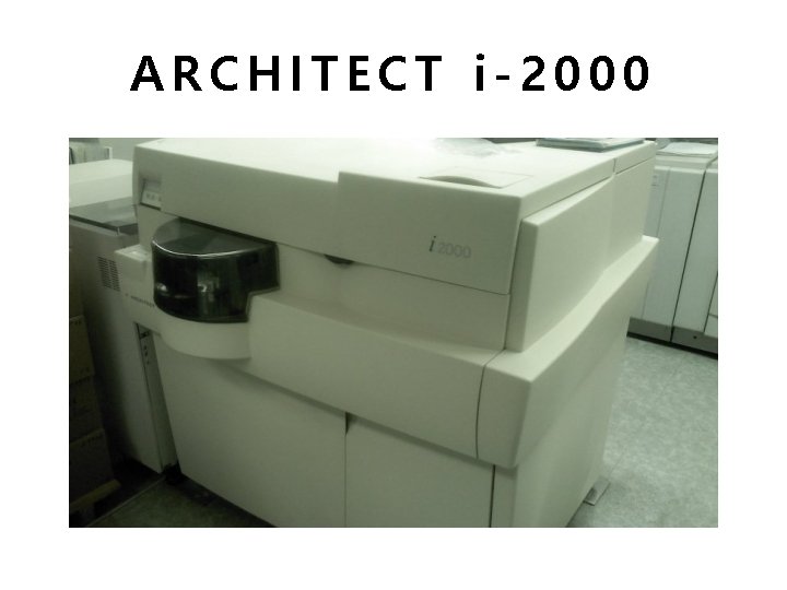 ARCHITECT i-2000 