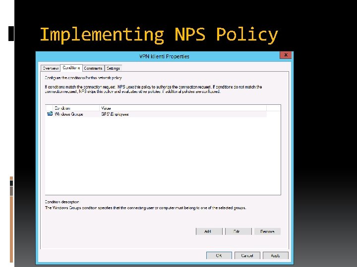 Implementing NPS Policy 