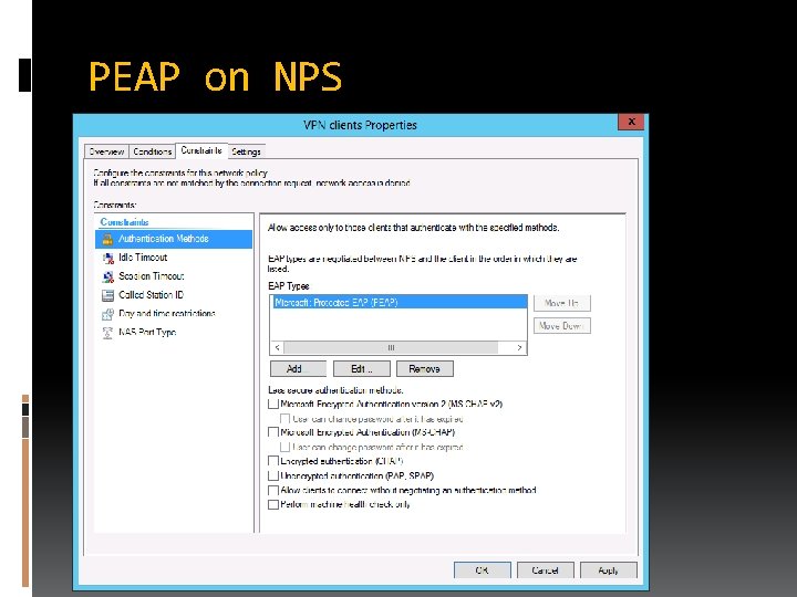 PEAP on NPS 