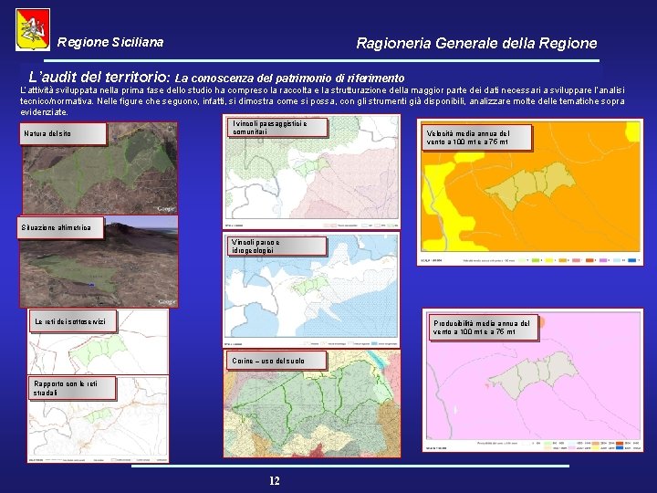 Regione Siciliana Ragioneria Generale della Regione L’audit del territorio: La conoscenza del patrimonio di