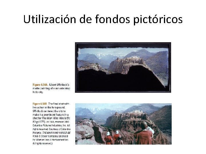 Utilización de fondos pictóricos 