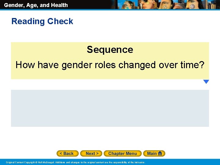 Gender Age And Health How Did Expectations About