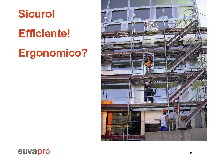 Sicuro! Efficiente! Ergonomico? 33 