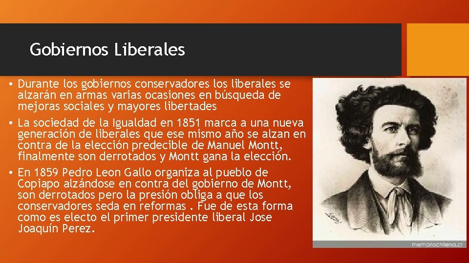 Gobiernos Liberales • Durante los gobiernos conservadores los liberales se alzarán en armas varias