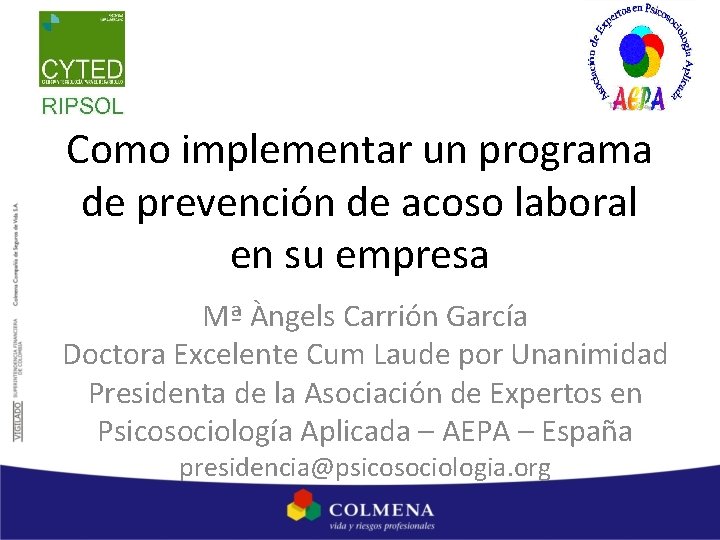 Como implementar un programa de prevención de acoso laboral en su empresa Mª Àngels