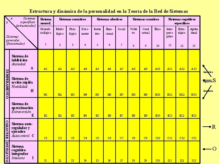 Estructura y dinámica de la personalidad en la Teoría de la Red de Sistemas