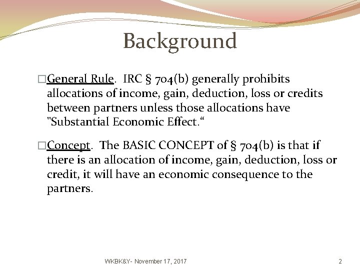 Partnership Tax Allocation Issues IRC 704b and Target