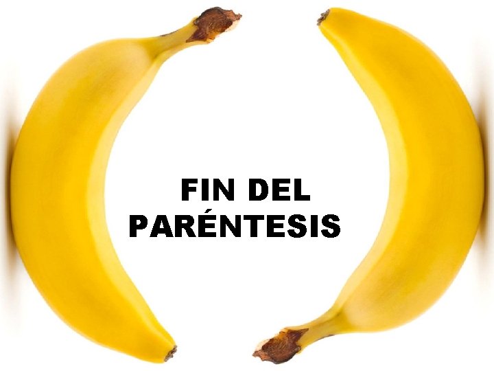 FIN DEL PARÉNTESIS FIN DEL PARÉNTESIS