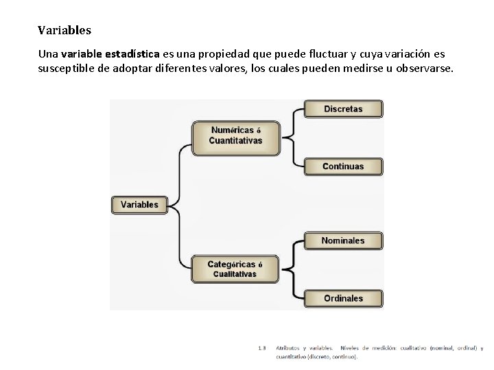 Variables Una variable estadística es una propiedad que puede fluctuar y cuya variación es