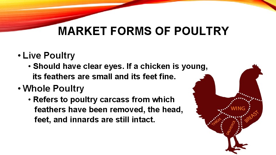 essay about market forms of poultry