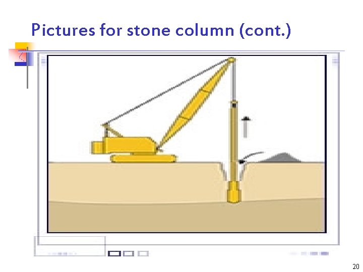 Pictures for stone column (cont. ) 20 