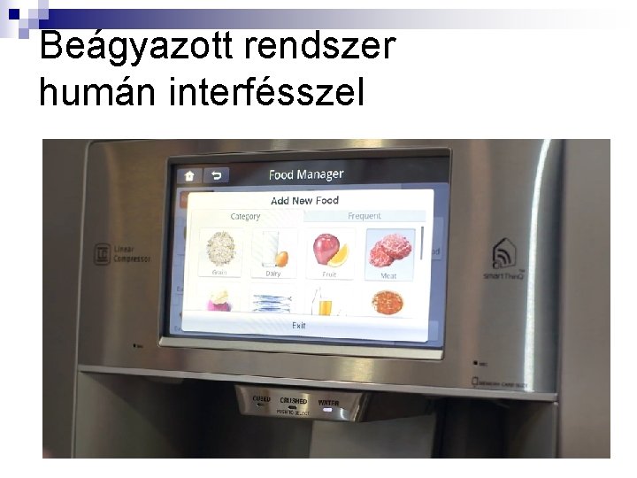 Beágyazott rendszer humán interfésszel 