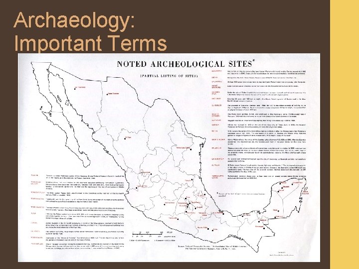 Archaeology: Important Terms 